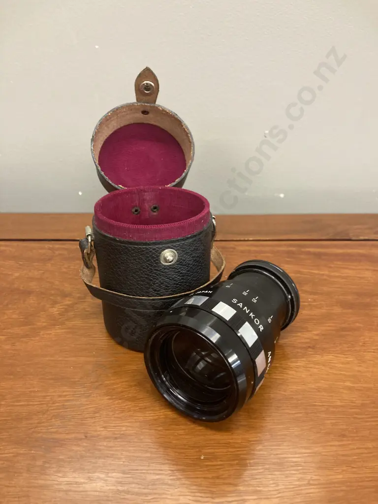 Sankor 16mm Anamorphic 16 F Projection Lens With Sangor Case (Hoya 49mm Filter Ring Mounted At Base?) Image 1++